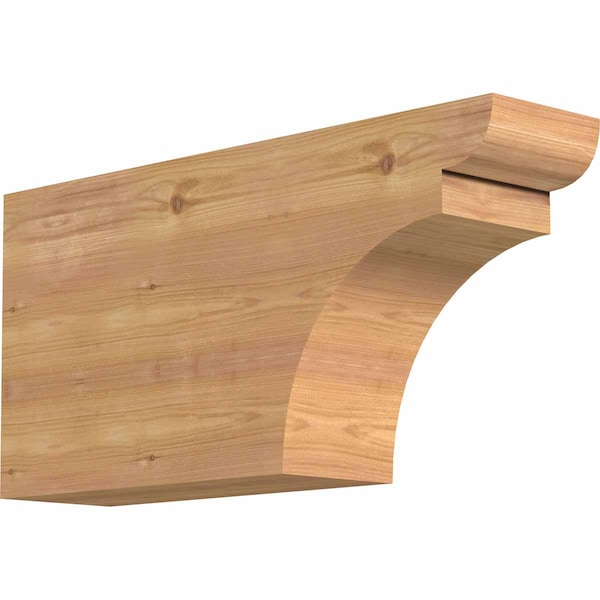 Ekena Millwork Yorktown Smooth Rafter Tail, Western Red Cedar, 5 1/2"W x 12"H x 24"L RFT06X12X24YOR00SWR - main